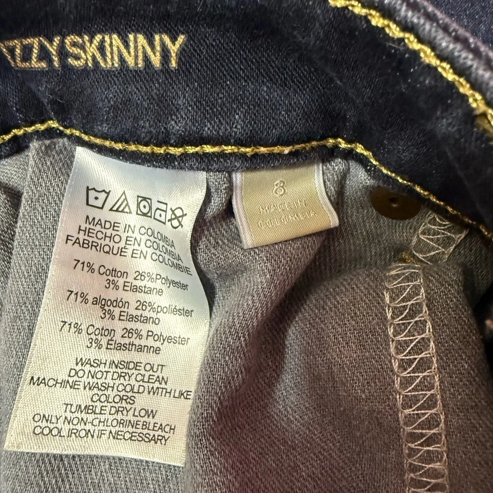 Michael Kors IZZY SKINNY Jeans for women, size 8, navy blue